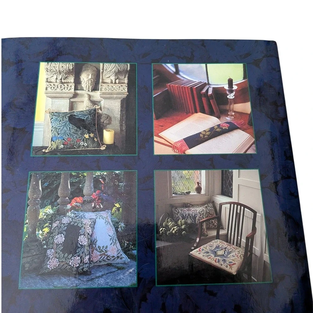Beth Russell William Morris Needlepoint 22 Projects Arts & Crafts Hardcover Book - Picture 3 of 9